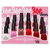 China Glaze Nail Lacquer, 18 Piece Display (Love & Kisses Collection)