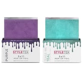 StyleTek Teal/Purple Pop-Up Foil 5" x 11", 1000 Sheets (Heavy Embossed) 2 Pack