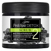 Gena Pedi Spa Detox Black Charcoal Scrub, 14 oz