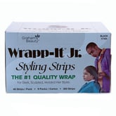 Graham Wrapp-it Junior Styling Strips Black, 9 Pack (40 Strips Per Pack)