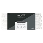 Fromm Studio Experience Color Safe White Towels, 6 Pack