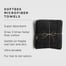 Fromm Studio Experience Softees Microfiber Black Towels, 12 Pack