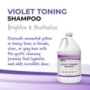 MBS Haircare Violet Toning Shampoo, Gallon