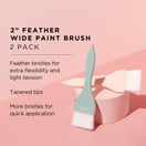 Fromm Color Studio Feather Wide Paint Brush, 2 Pack
