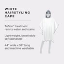 Fromm Apparel Studio Premium White Hairstyling Cape