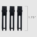 Fromm Style Artistry 1.75" Black Slide In Clips, 50 Pack