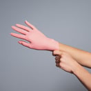 Fromm Color Studio Pink Nitrile Gloves, 100 Pack