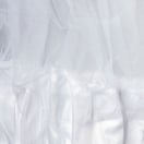 Diane Satin Lined White Sleep Cap