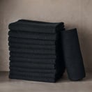 Diane Stain Resistant Black Towels, 12 Pack