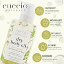Cuccio Dry Body Oil Tuscan Garden (Hawthorn & Wild Daisy), 15 oz
