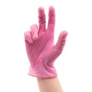 Colortrak Pink Vinyl Gloves