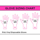 Colortrak Pink Vinyl Gloves