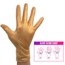 Colortrak Luminous Golden Glow Nitrile Gloves, 100 Pack