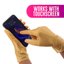 Colortrak Luminous Golden Glow Nitrile Gloves, 100 Pack