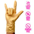 Colortrak Luminous Golden Glow Nitrile Gloves, 100 Pack