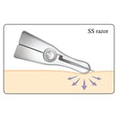 Jatai International Artist Club Black SS Folding Handle Razor