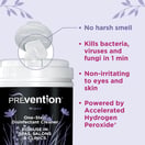 Prevention One-Step Disinfectant Cleaner Wipes, 160 Count