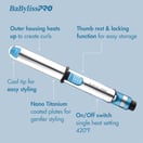 BaBylissPRO Nano Titanium Prima 3/4" Stainless Steel Mini Styling Iron