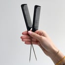 MBS Supplies 9.5" Carbon Pin Tail Comb (6 Pack)
