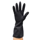 Colortrak Reusable Black Latex Gloves, 20 Pack