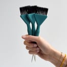 MBS Supplies Pin Tail Tint Brush (Teal), 30 Pack