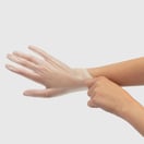 Fromm Color Studio Powdered Clear Vinyl Gloves, 100 Pack