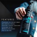 L3VEL3 Shaving Gel Aqua, 3.38 oz