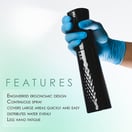 L3VEL3 Beveled Spray Bottle, Black