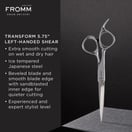 Fromm Shear Artistry Transform Sliver Lefty Shear 5.75"