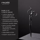 Fromm Shear Artistry Dare Black 1-Piece Shear 5.75"