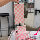 Framar 5x11 Pop-Ups Pink & Beige Checks, 500 Sheets