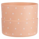 Framar Peach Please Bamboo Bowls, 2 Pack Limited Edition