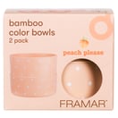 Framar Peach Please Bamboo Bowls, 2 Pack Limited Edition