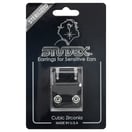 Studex Stainless Steel Silver Mini Tiffany Cubic Zirconia