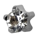 Studex Stainless Steel Silver Mini Tiffany Cubic Zirconia