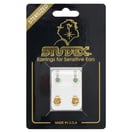 Studex Gold Plated Bezel Set Turquoise