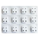 Studex Stainless Steel Silver Studs, 12 Pack