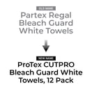 ProTex CUTPRO Bleach Guard White Towels, 12 Pack
