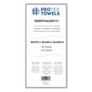 ProTex Essentials 20PRO White Towels, 12 Pack