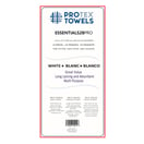 ProTex Essentials 28PRO White Towels, 12 Pack