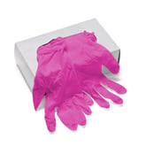Disposable Powder Free Pink Vinyl Gloves, 100 Pack