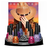 China Glaze Nail Lacquer, 12 Piece Display (Deserted Collection)