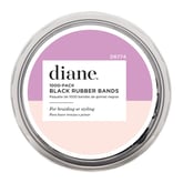 Diane Rubber Bands Black, 1000 Pack (Plastic Tub)