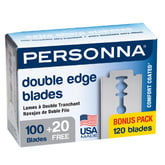 Personna Double Edge Blades, Bonus 120 Pack (Comfort Coated)
