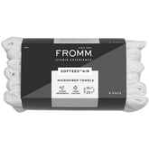 Fromm Studio Experience Softees Air Microfiber White Towels, 6 Pack
