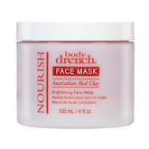 Body Drench Nourish Australian Red Clay Brightening Face Mask, 4 oz