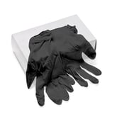 Powder Free Black Nitrile Gloves, 100 Pack