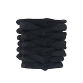Partex Guard Regal Plus Washcloths Black Towels, 12 Pack