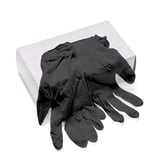 Powder Free Black Vinyl Gloves, 100 Pack