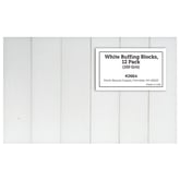 White Buffing Blocks, 12 Pack (150 Grit)